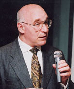 Robert Liebman with microphone